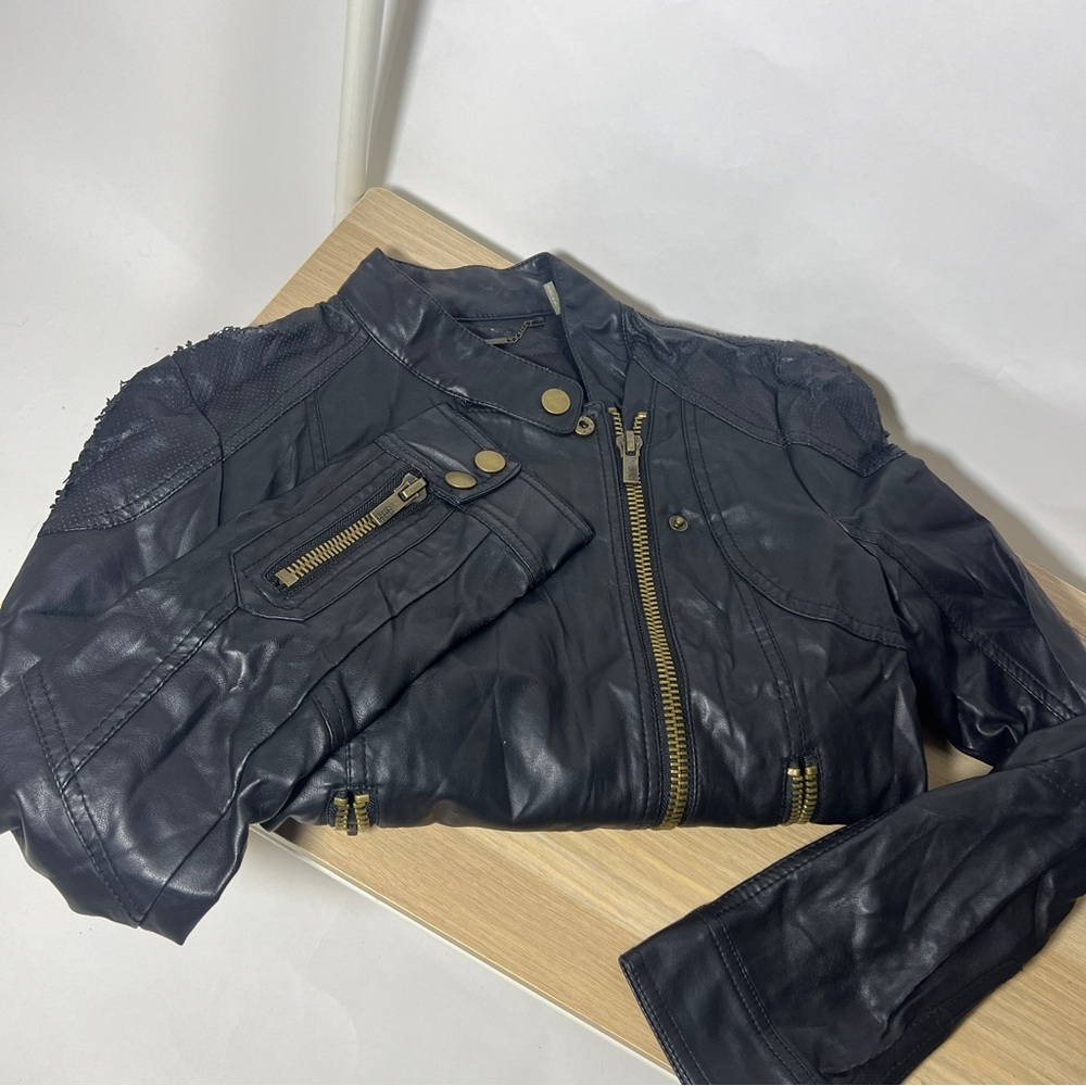 Black Rivet Leather Jacket